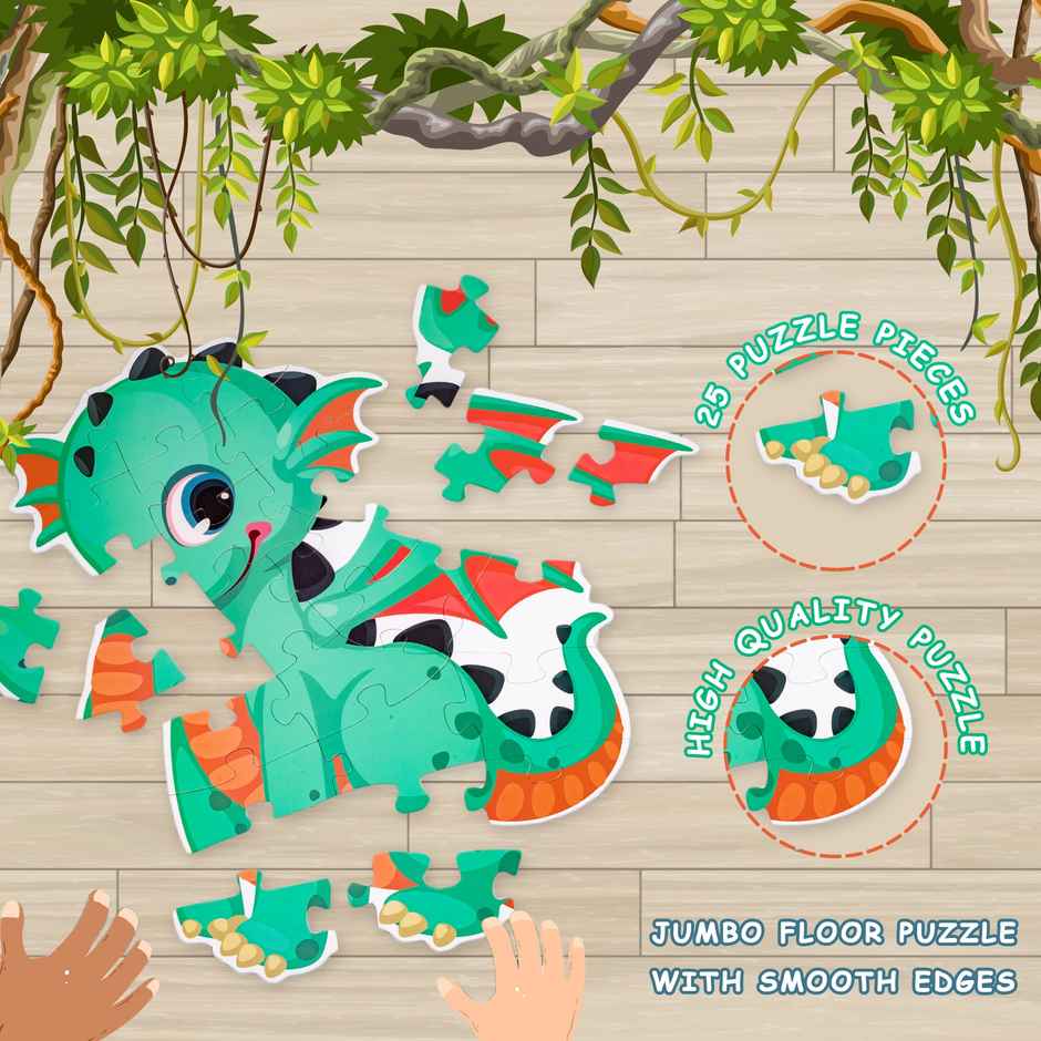 Ratna's My First Big Puzzle Dinosaur