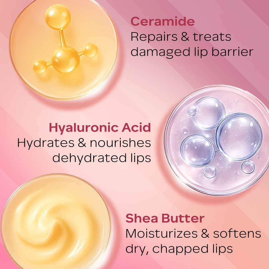 FACES CANADA Ceramide Care Lip Balm | SPF 50 |Hydrates Dry & Chapped Lips - Watermelon Swirl 03