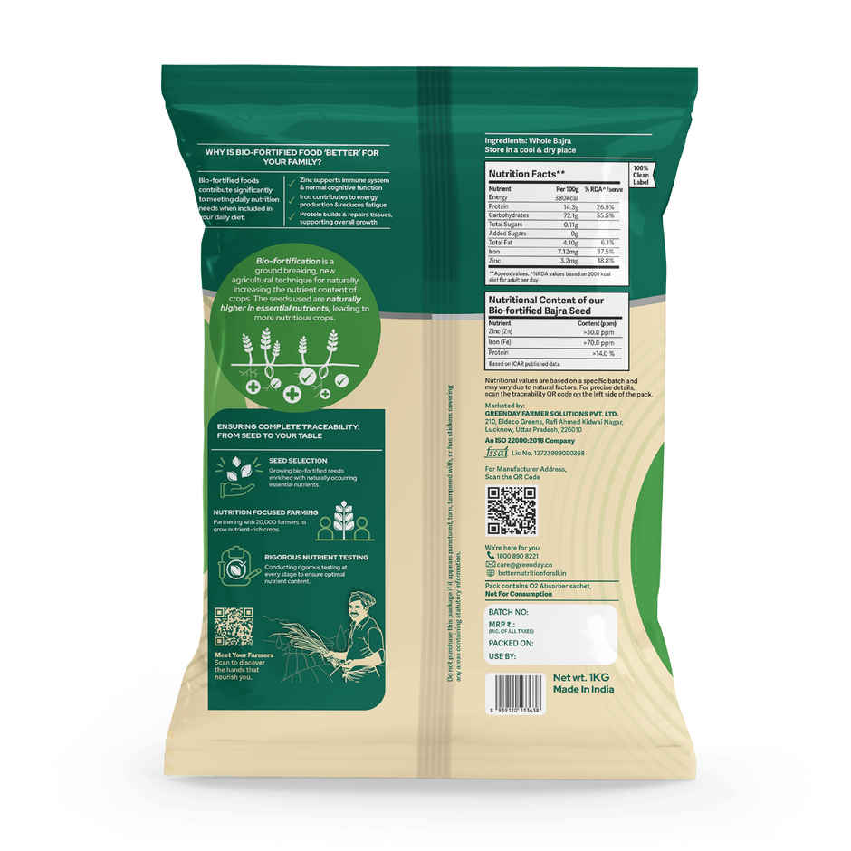 Better Nutrition Bajra Atta - 2X Nutrition, Naturally | Pearl Millet Flour