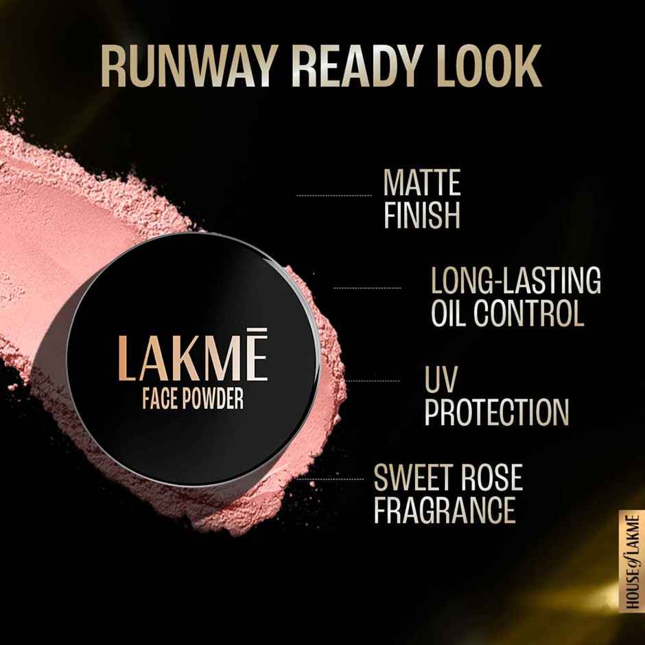 Lakme Forever Matte Face Powder | Matte Finish | Oil Control | for rosy glow | Warm Pink
