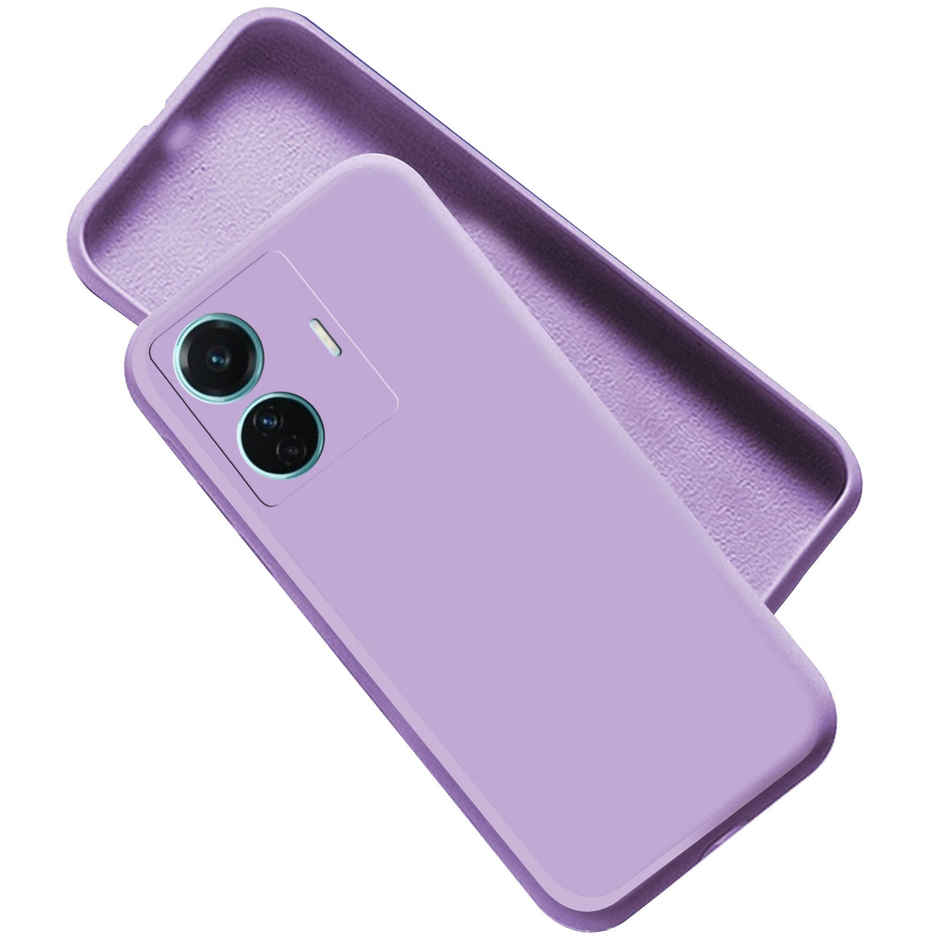 Artistque Case For Iqoo Z6 44W / Vivo T1 44W Back Cover - Plain Liquid Silicone Cover