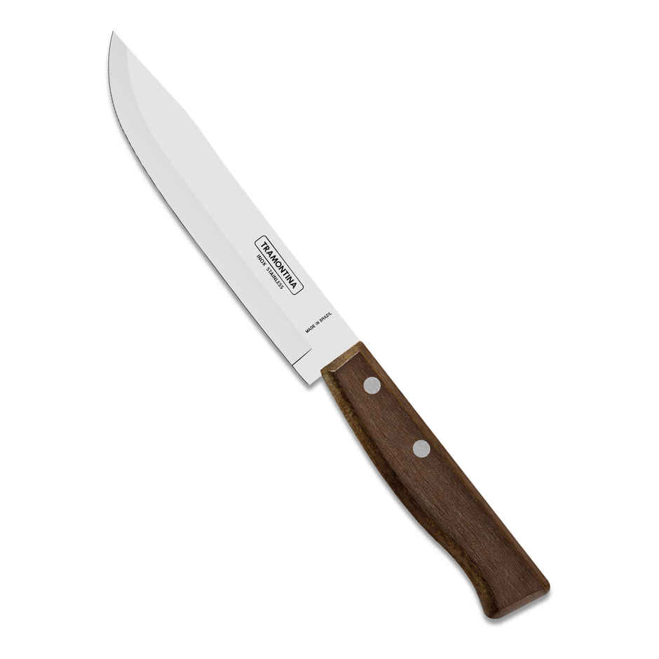 Tramontina Tradicional Stainless Steel Kitchen Knife Chaku, 15 Cm 5.9 Inch | Brown