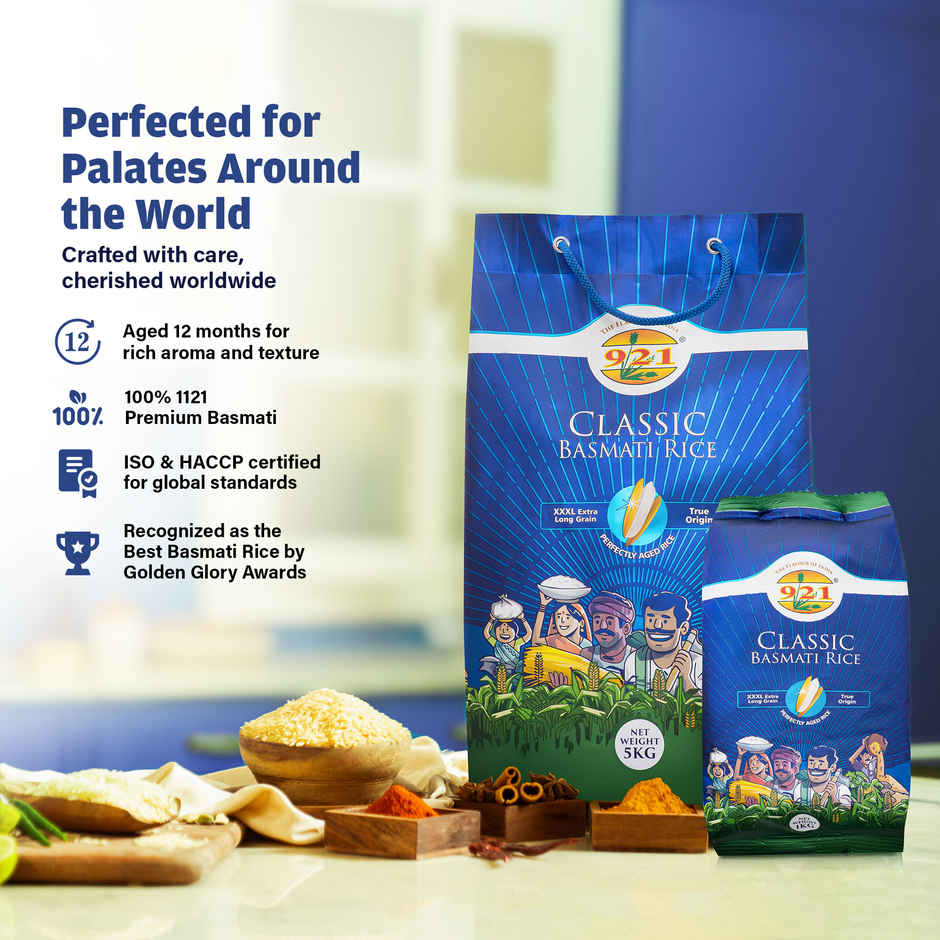 921 XXXL Classic 1121 Extra Long Grain Biryani Basmati Rice