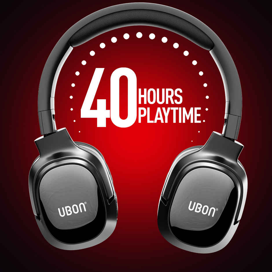 UBON Hip Hop Wireless Headphone with 40Hrs Playtime, Multi Connectivity, BT v5.3 Bluetooth Headphone