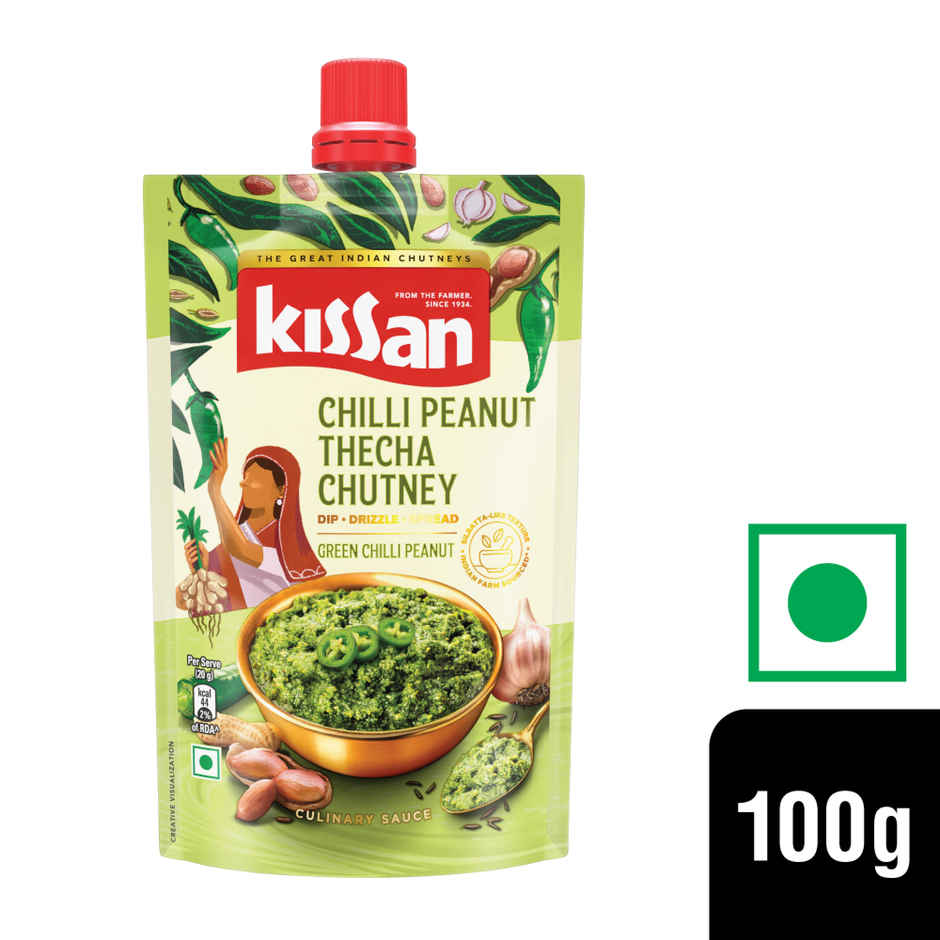 Kissan Chilli Peanut Thecha Chutney Doy (100g) & Godrej Jersey Fresh Paneer (200g) Combo