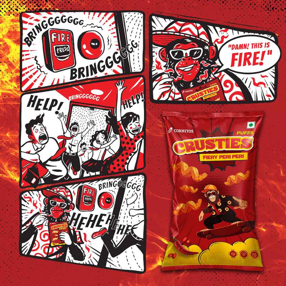 Cornitos Crusties Puffs Fiery Peri Peri Flavour