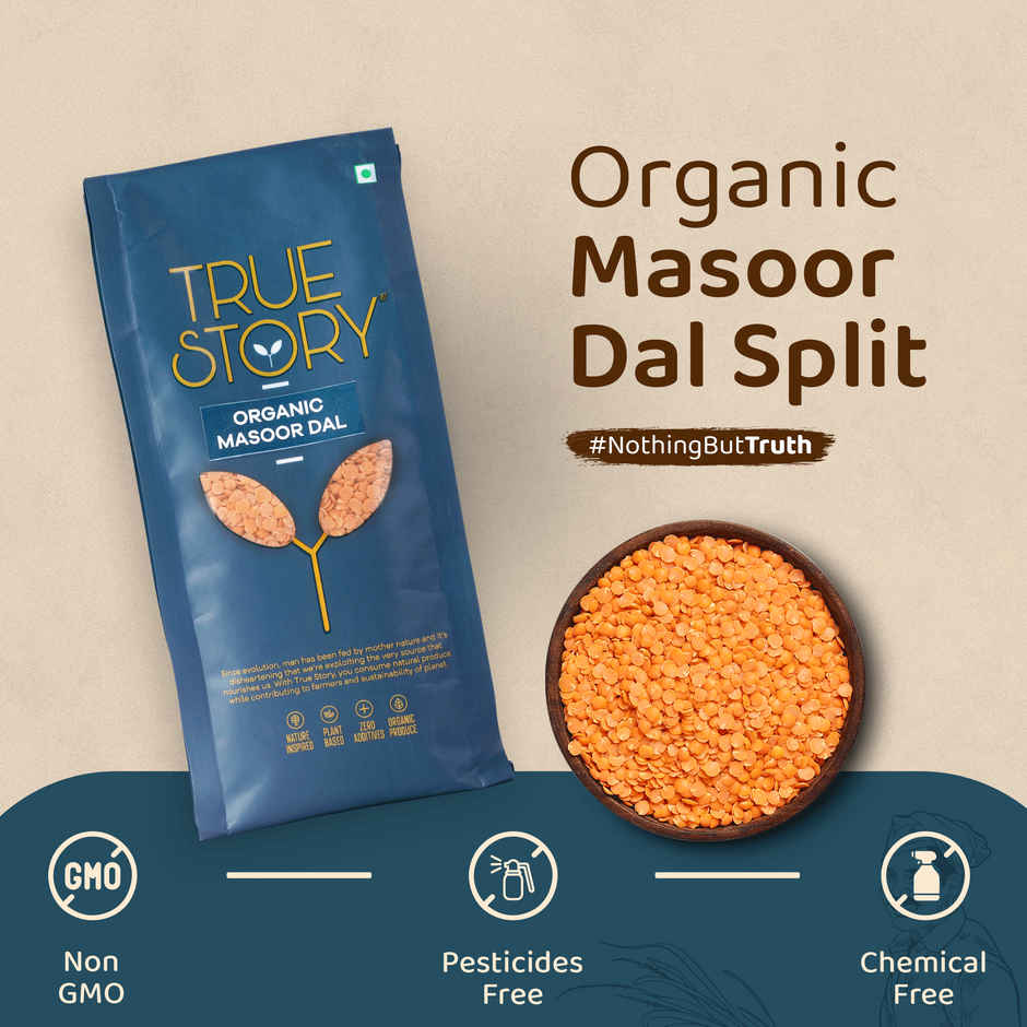True Story Organic Masoor Dal Split