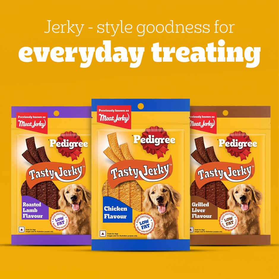 Pedigree Adult Tasty Jerky Grilled Liver Flavour Dog Treat Combo
