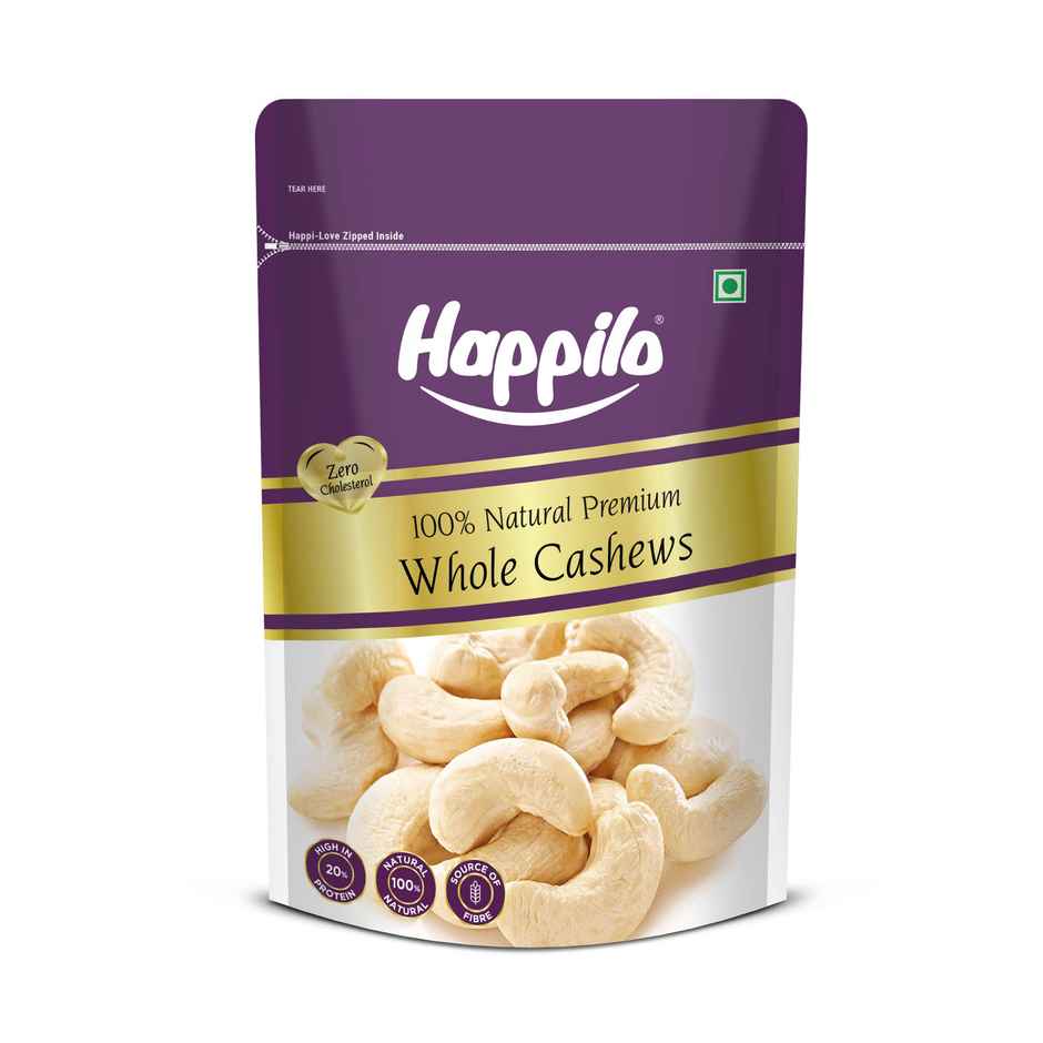 Happilo Premium Whole Cashew Nuts|Whole Kaju|Dry Fruits