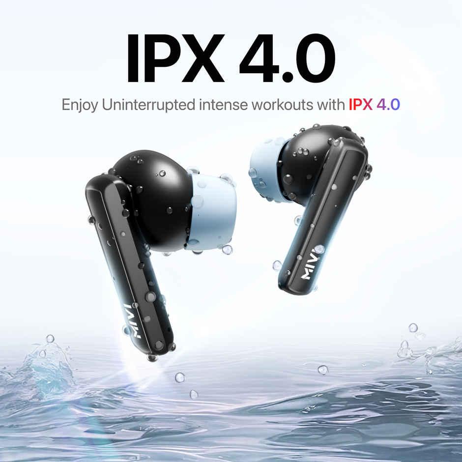 Mivi DuoPods Maxx TWS, 13mm Bass, 50H Playtime, AI ENC Calls, Gaming Mode, BT 5.3, Type C