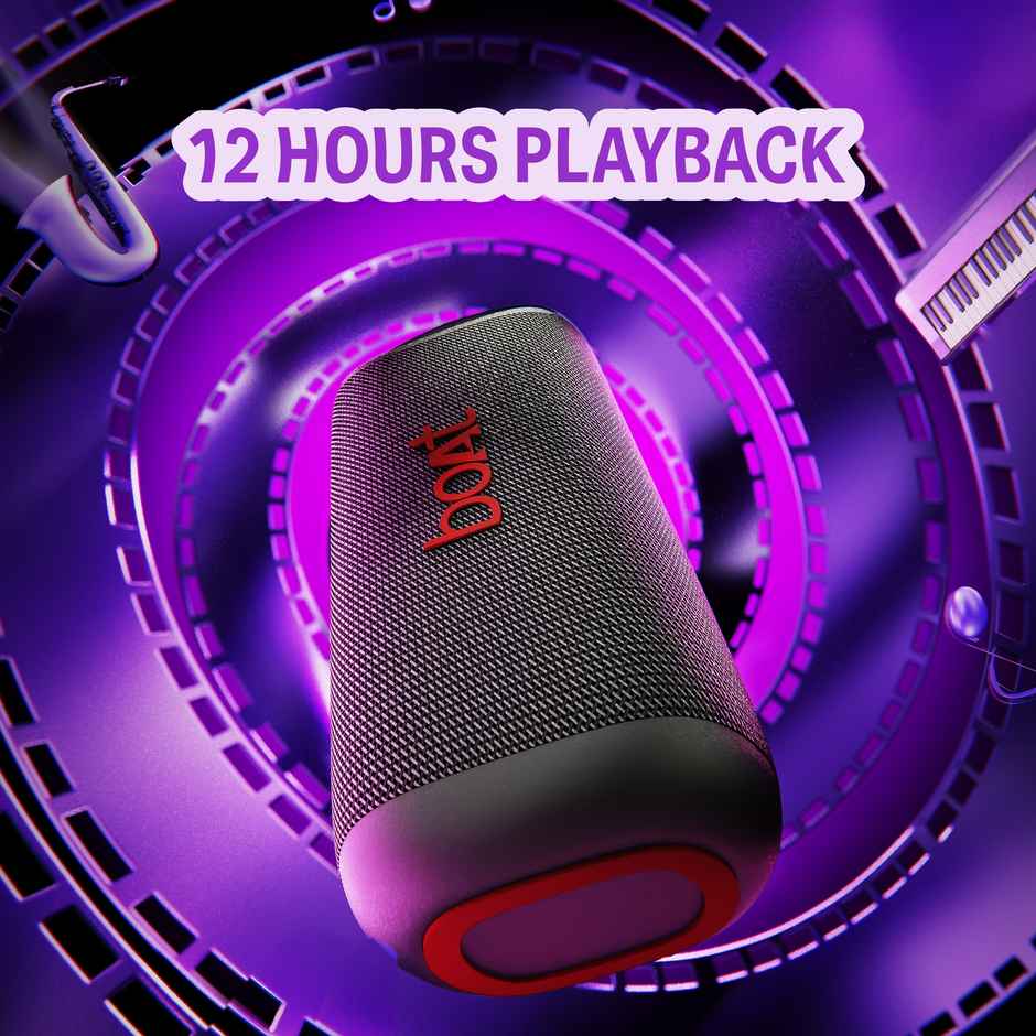 boAt Stone Arc Pro, Spatial Audio, 25W Signature Sound, 58mm Drivers, Upto 12 Hrs Battery | Black