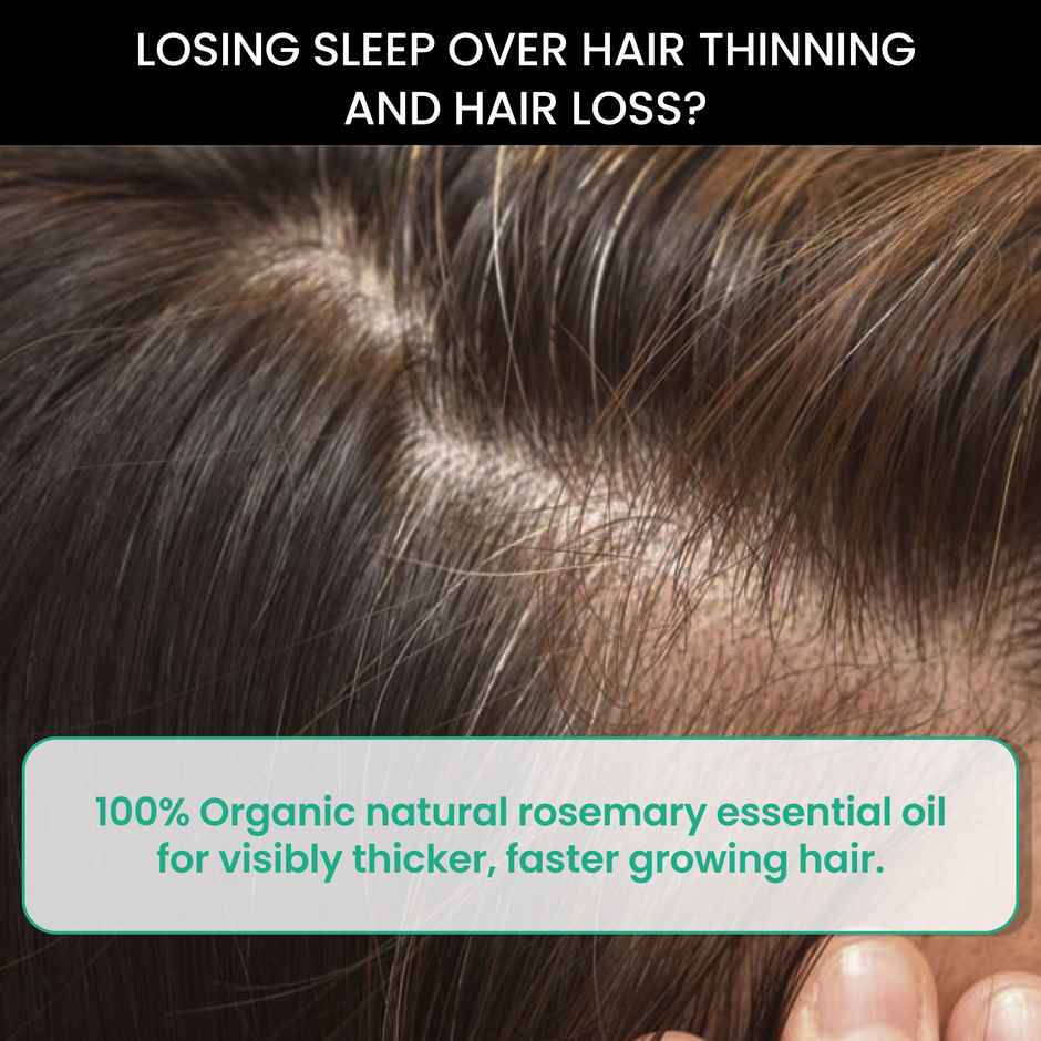 Thriveco Rosemary Essential Oil For Hair Growth & Hair Fall Control For Men & Women