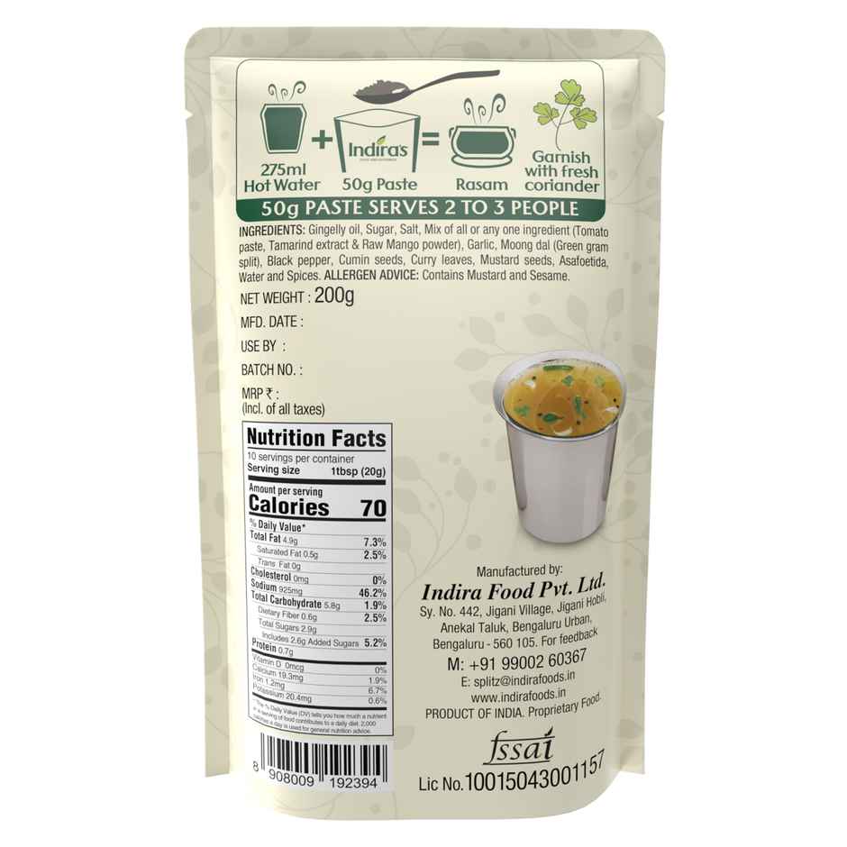 Indira's Jeera Pepper Rasam Paste