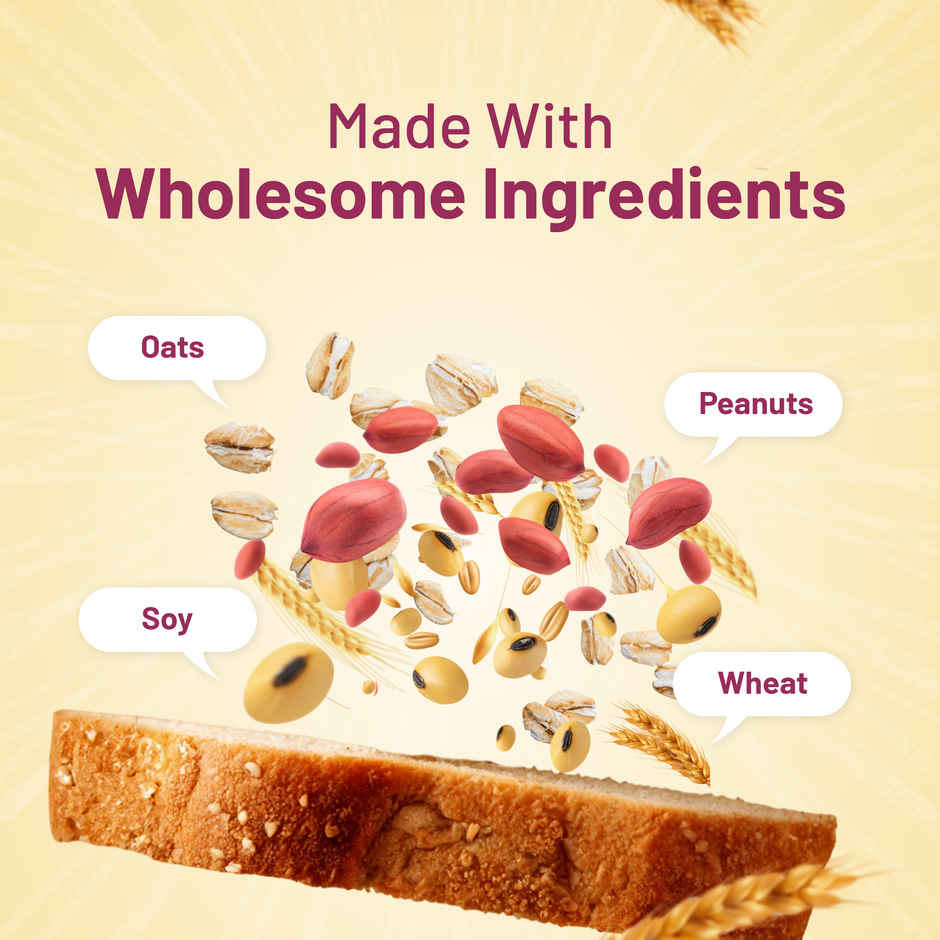 Double Protein Bread (64 g Protein, Zero Maida / Multigrain Bread)