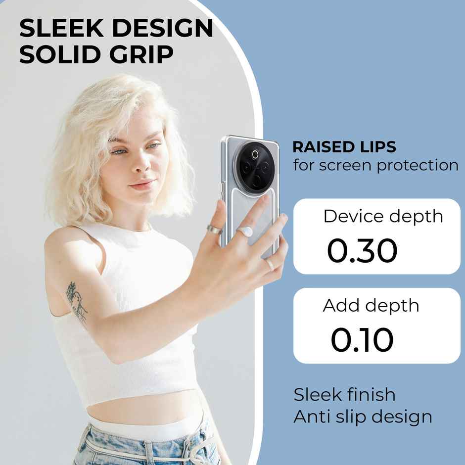 Artistque Case for Vivo T4 5G | iQOO Z10 5G Back Cover | Ultra Stylish Transparent TPU Cover