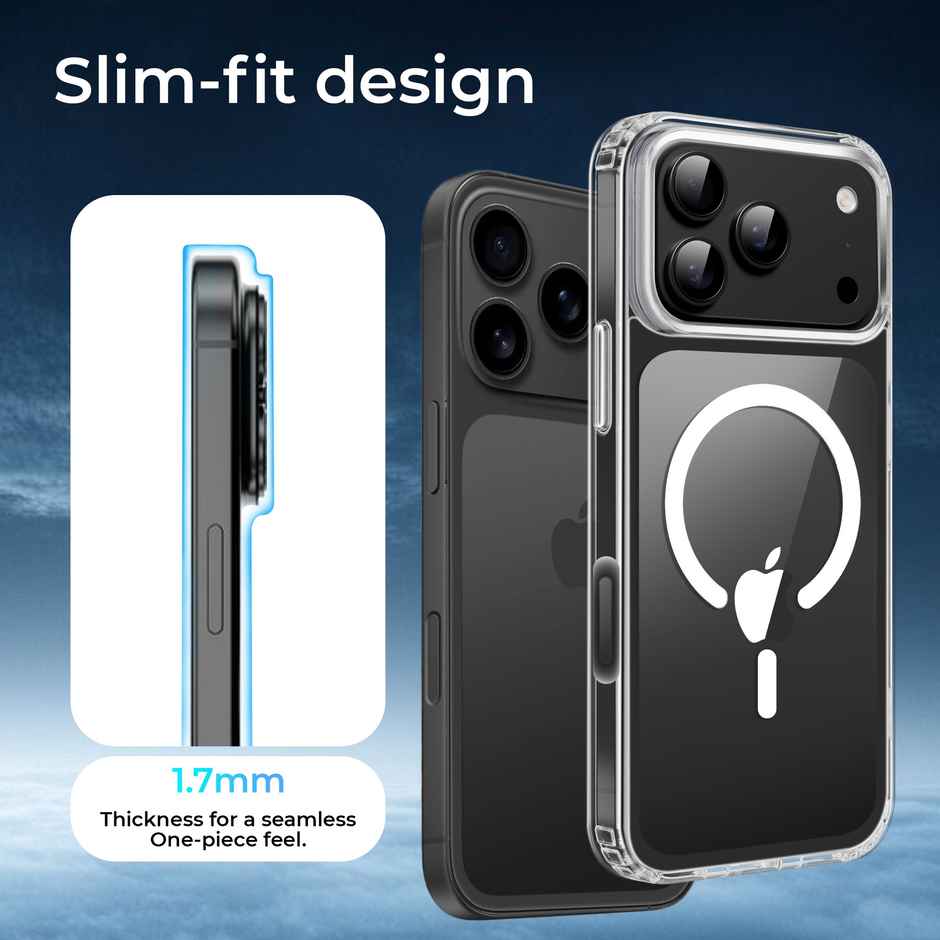 Artistque Case For Iphone 17 Pro Max Back Cover | Transparent Clear Magsafe Cover