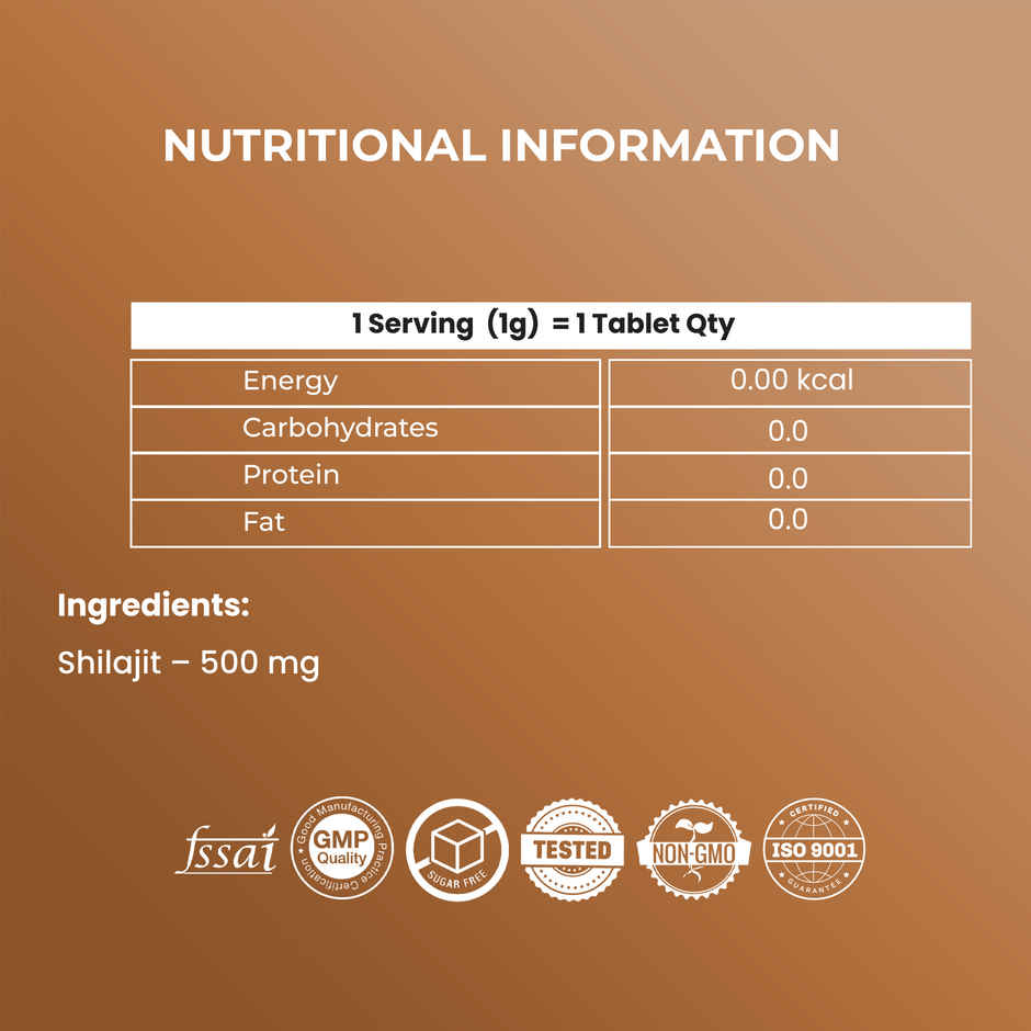 OYB Shilajit Stamina & Vitality Booster | 30 Tablets | OYB Power Peak