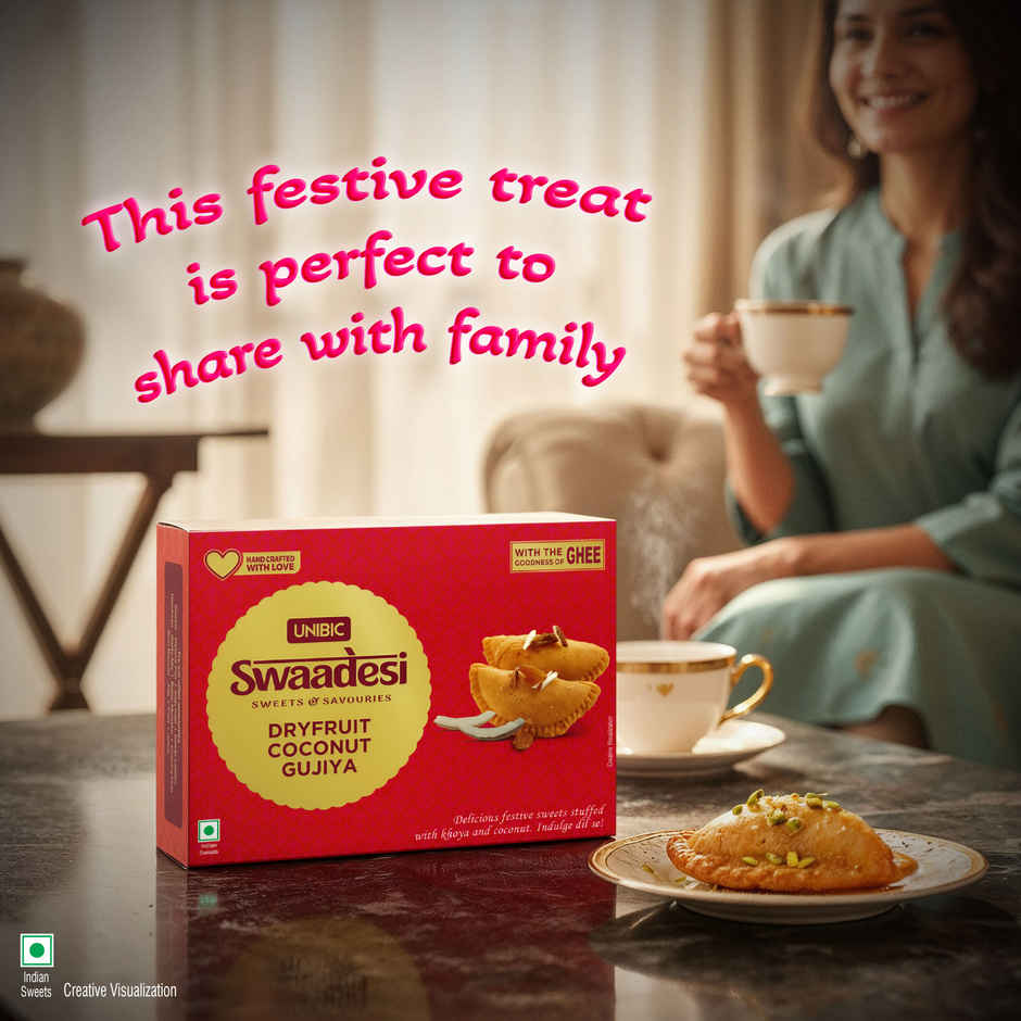 UNIBIC Dryfruit Coconut Gujiya By UNIBIC Swaadesi