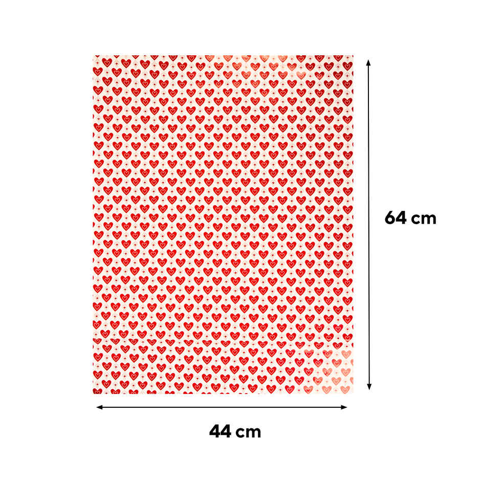 Heart in Heart Gift Wrapping Paper | Mad Over Prints