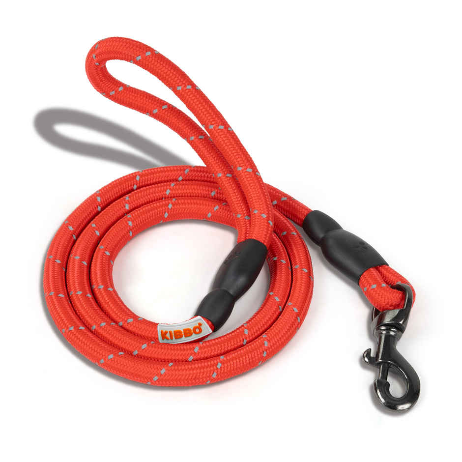 KIBBO Premium Ultra Strong Reflective Dog Rope Leash | Red