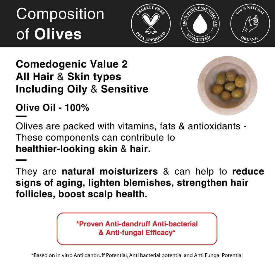 Soulflower Coldpressed Olive Oil For Hair & Skin