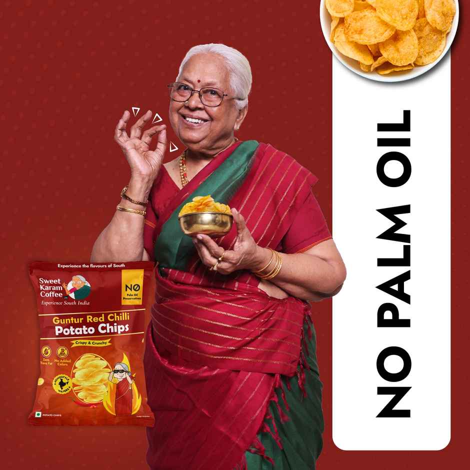 Sweet Karam Coffee | No Palm Oil Potato Chips | Guntur Red Chilli