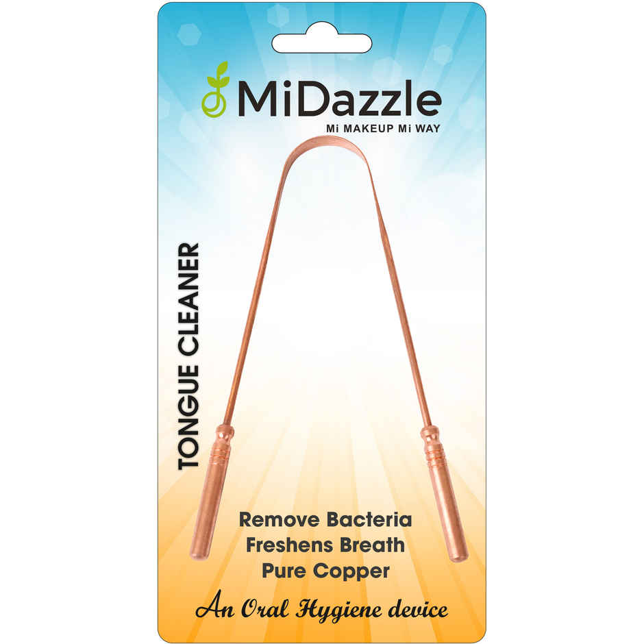Midazzle Ayurvedic Copper Tongue Cleaner with Ergonomic Handle