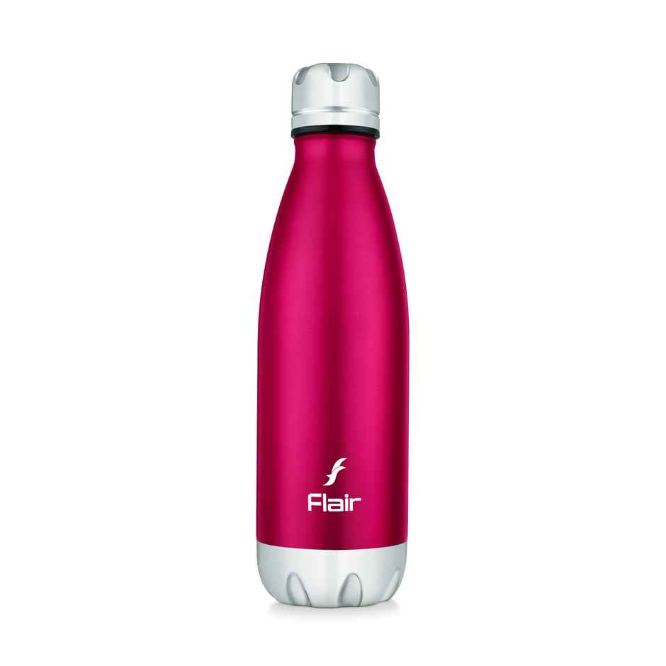Flair Glam Stainless Steel | 1 L | Vacuum Insulated Bottle | Red