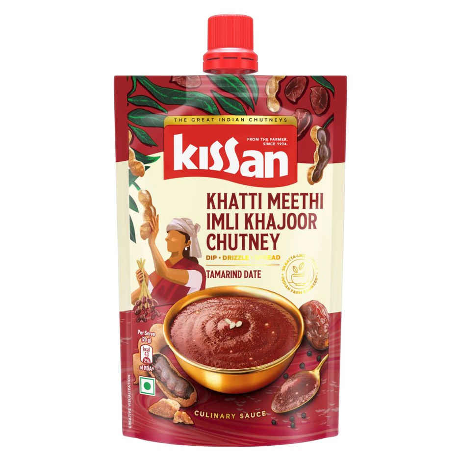 Mccain Aloo Tikki | Frozen Ready To Cook Potato Snack (400g) & Kissan Khatti Meethi Imli Khajoor Chutney Doy (100g) Combo