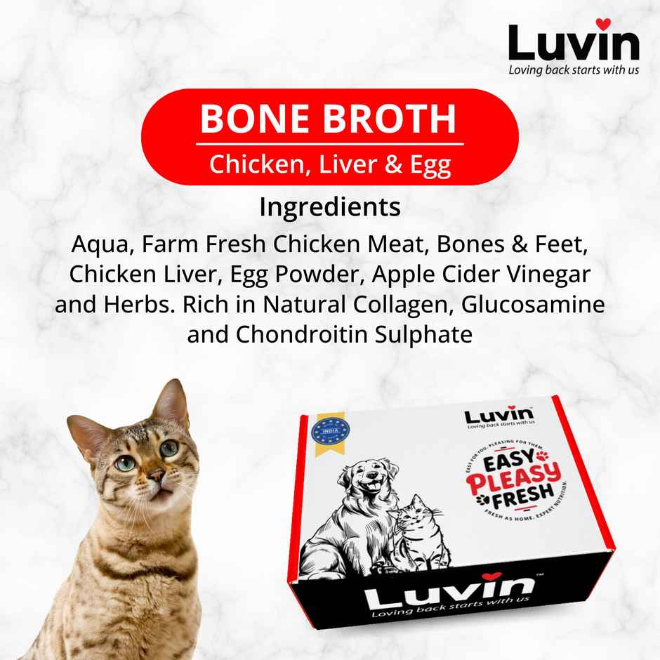 Luvin Chicken Bone Broth For Cats