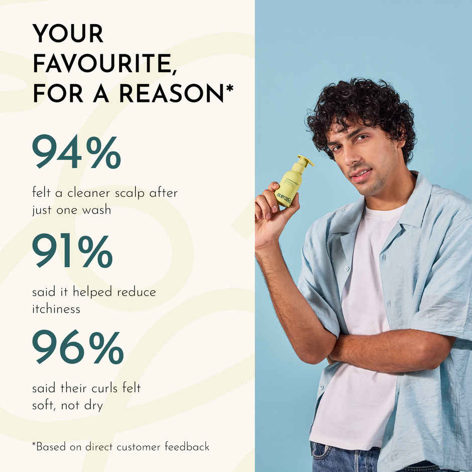 Fix My Curls Cleansing Shampoo | Curly, Wavy, Frizzy Hair|Anti-Dandruff, Sulphate Free