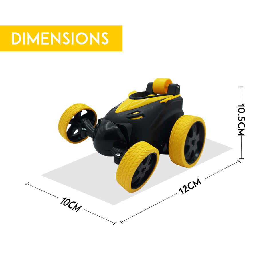 SEEDO Remote Control Car 1:24 , 27 MHz , USB Rechargeable, Fast Speed stunt Car | Yellow