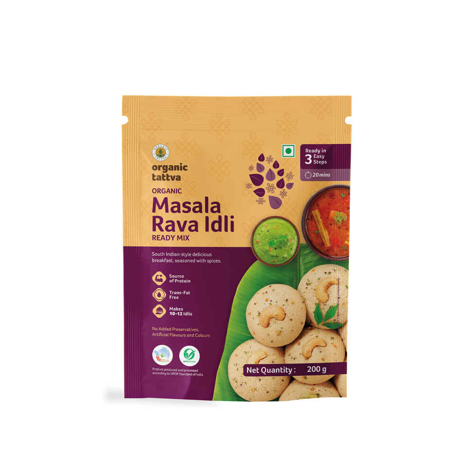 Organic Tattva Masala Rava Idli Ready Mix