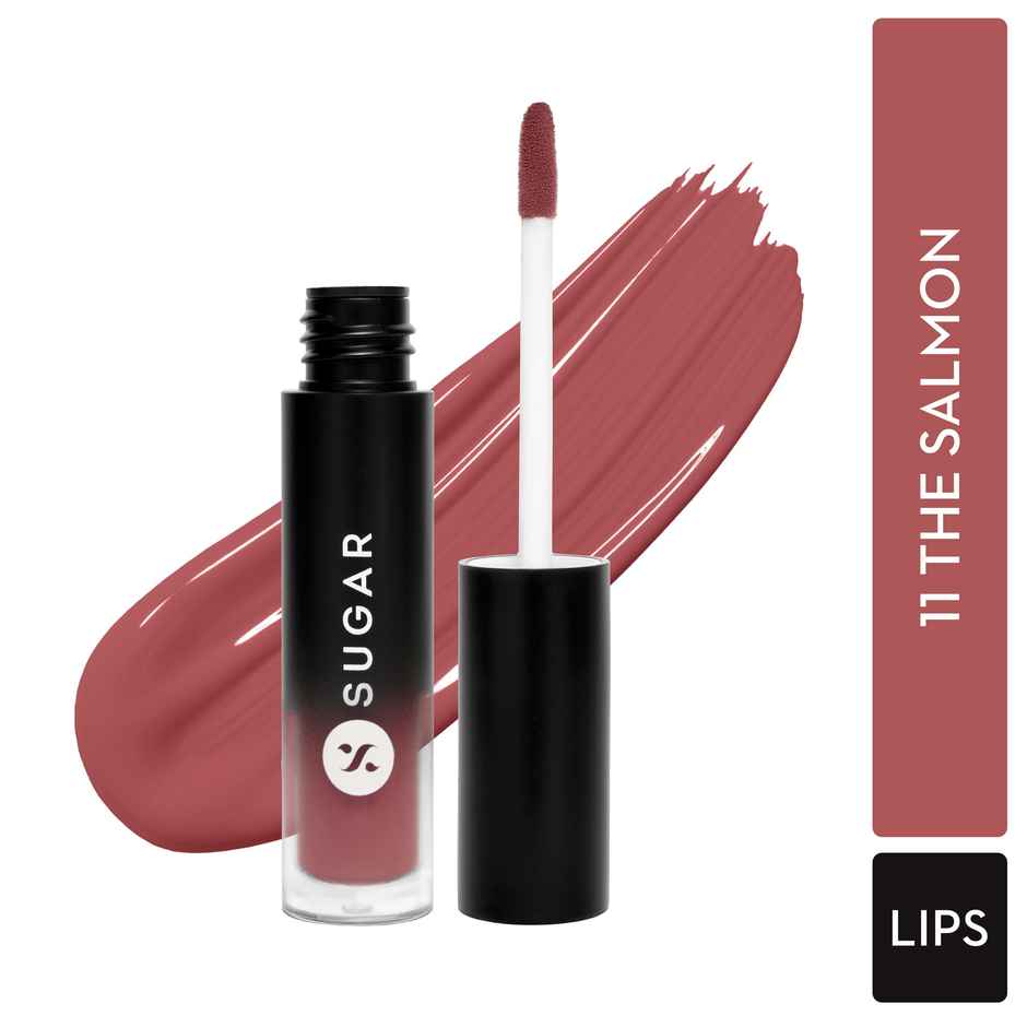 SUGAR Cosmetics Mousse Muse Lip Cream 11 - The Salmon
