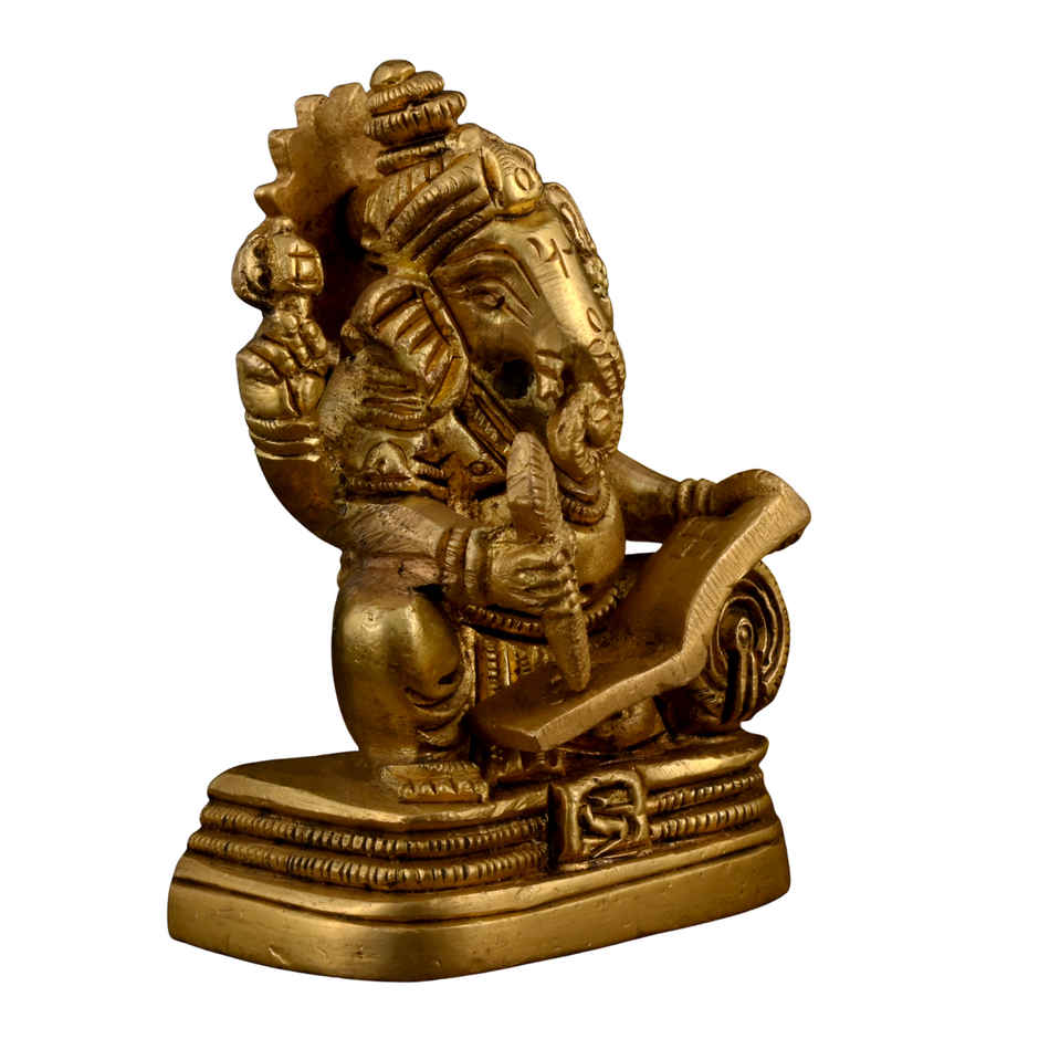 Brass Book Ganesha | AROU NEST