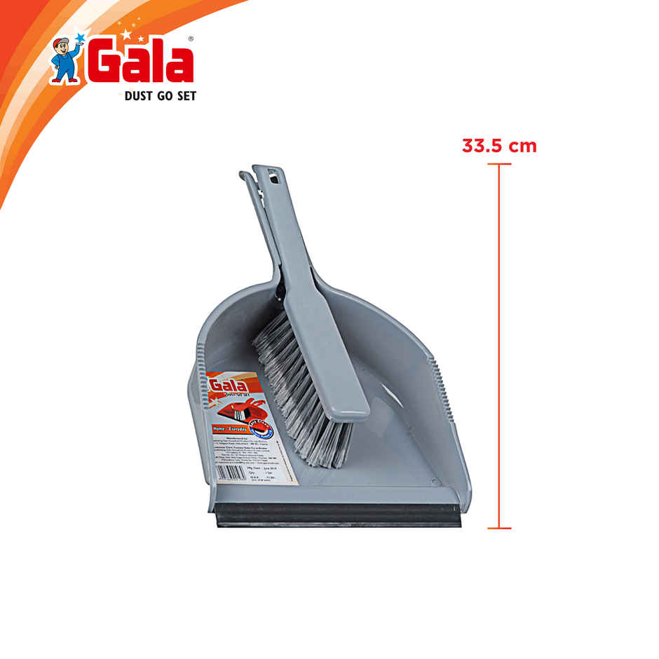 Gala Dustgo Dustpan With Brush Set, Assorted