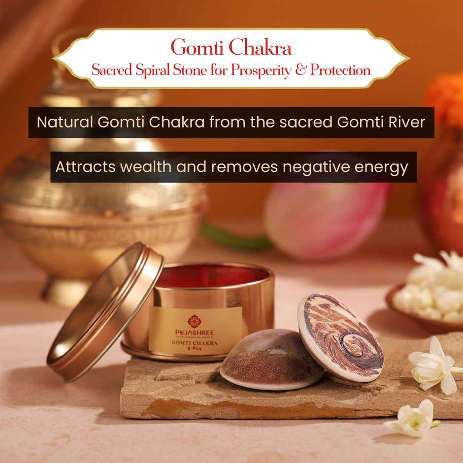 Gomti Chakra | Symbol of Maa Laxmi | Procured from Sacred Gomti River | Pujashree