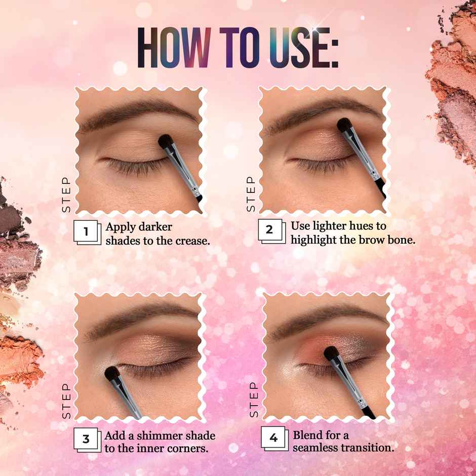 Hilary Rhoda Play N Blend Eyeshadow Palette | Matte & Shimmer Finish | Day Dreamer - Shade 01