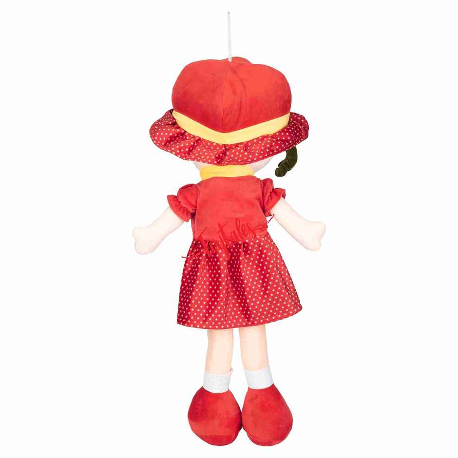 Toytales Cute Red Soft Toy Doll For Girls | Plushie Stuffed Toys | Plush Toy