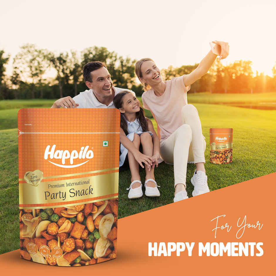 Happilo International Party Snack | Peanuts, Green Peas | Healthy Snack