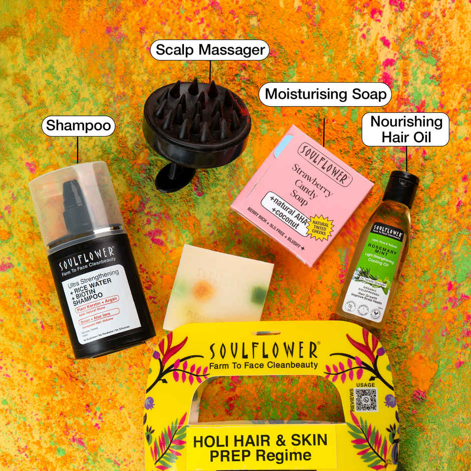 Festive Hair Care Kit | For Holi Hair & Skin Prep | Soulflower