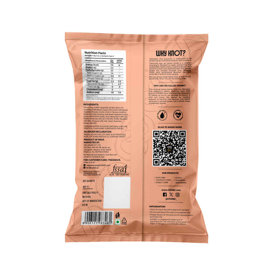 4700BC Spicy Barbeque Pretzel No Palm Oil