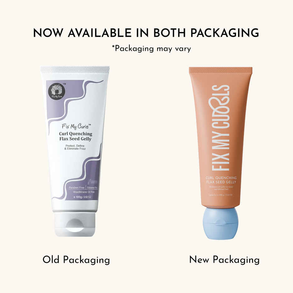 Fix My Curls Curl Quenching Hair Gelly|For Curly, Wavy, Frizzy Hair | Silicone Free Hair Gel