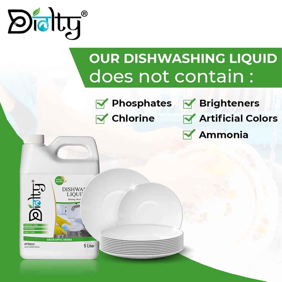 Diolty Green Apple Dishwash Liquid Gel