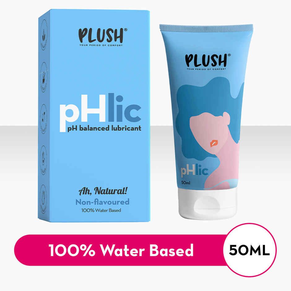 Plush Male Condom-Love Glove-Super Dotted | Designed For Women Pleasure(10pc) & Plush Phlic Lubricant - Natural(50gms) Combo