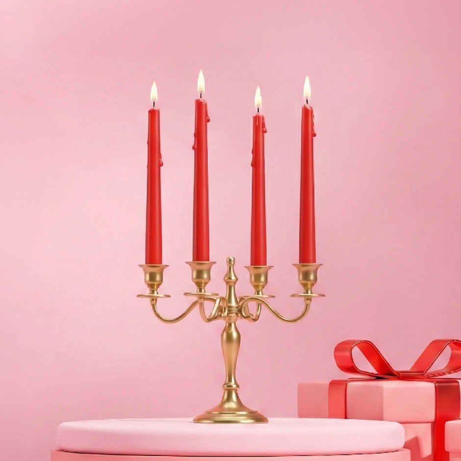 IRIS Berry Fragranced Taper Candles | 8 Hours Burning Time | 10 in | Home Decor