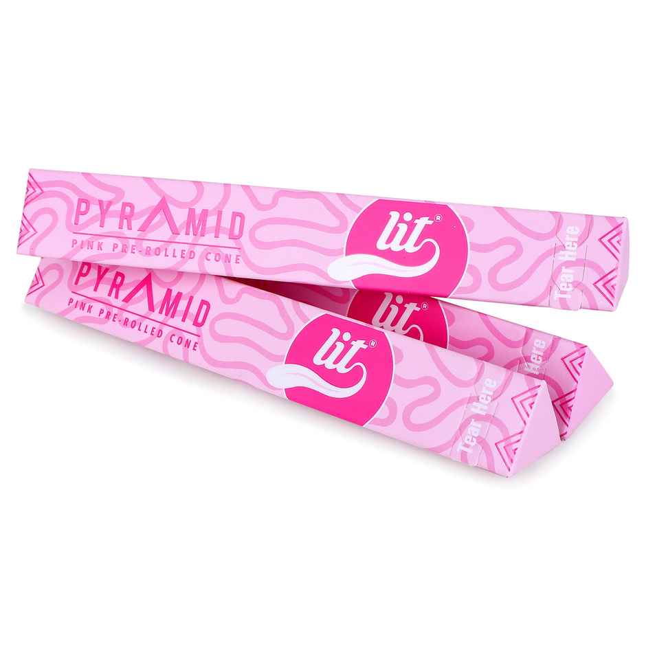 LIT Pyramid Pink Pre Rolled Cones