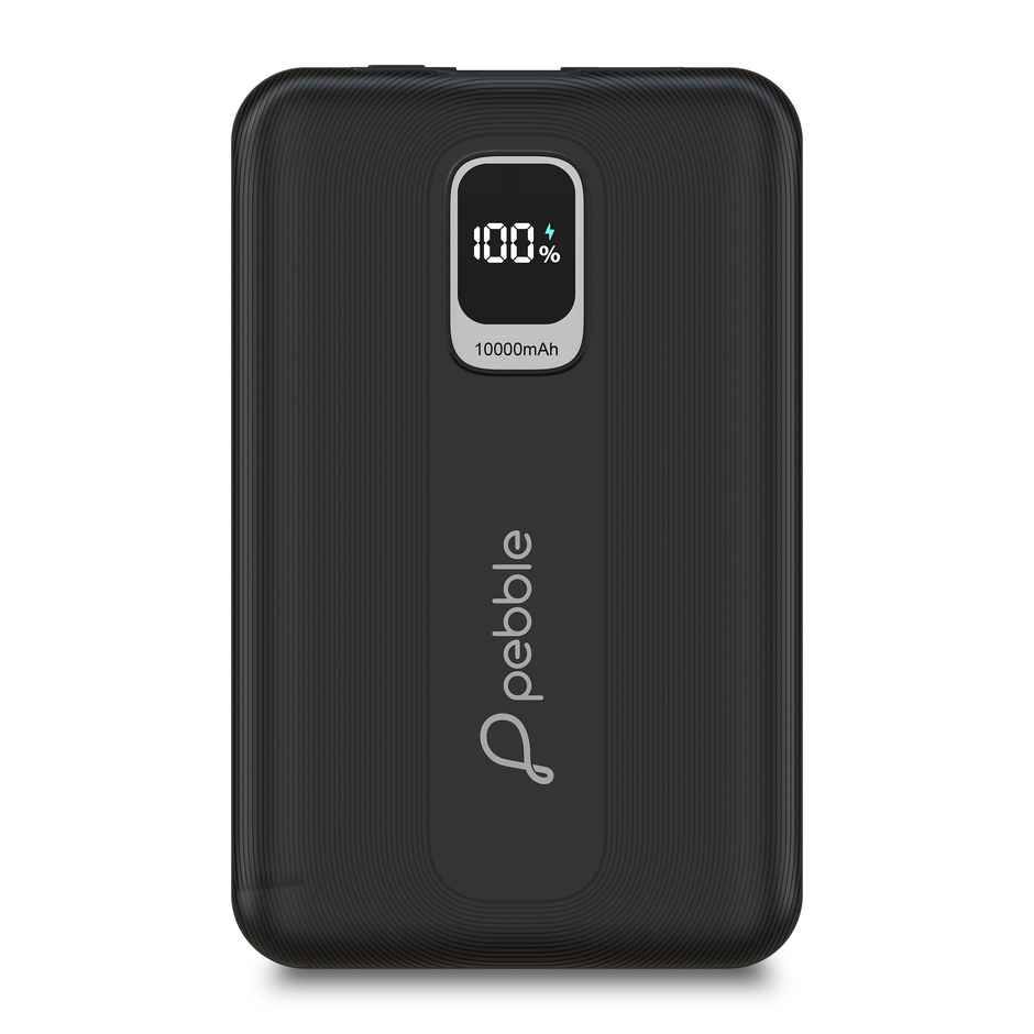 Pebble Rapid Air 10000mAh Power Bank | 22W Fast Charging | Compact Design | Digital Display
