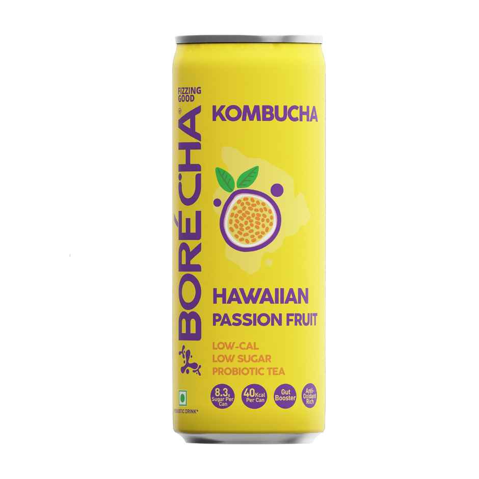 Borecha Hawaiian Passionfruit Probiotic Kombucha