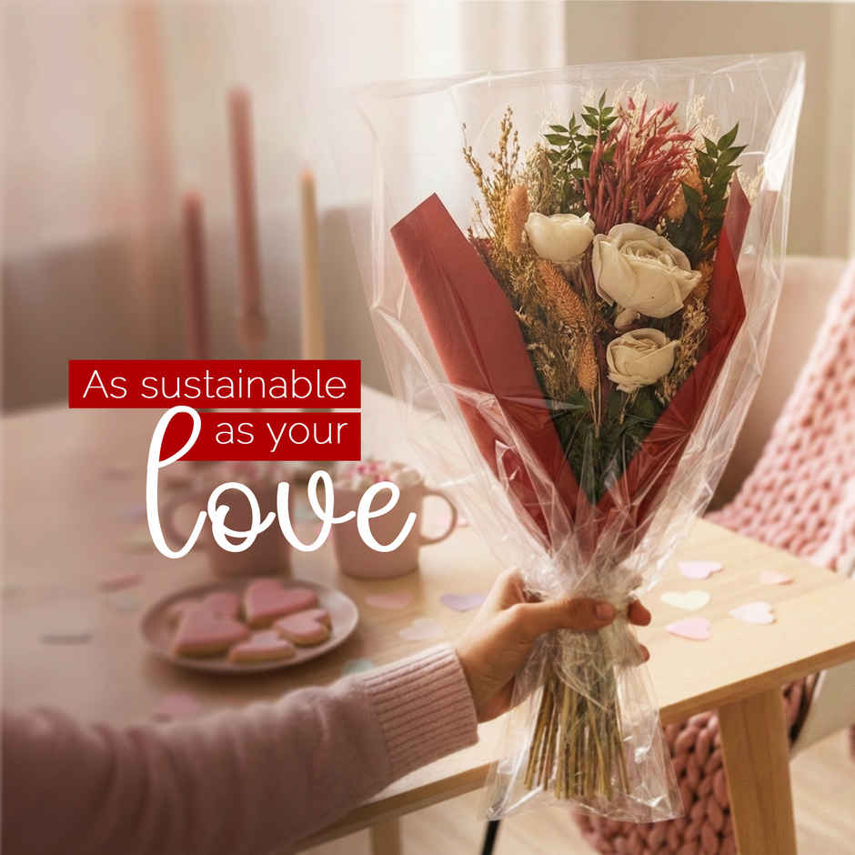 Red Velvet Rose Love Bouquet with Fragrance Spray | Ideal for Gifting | IRIS